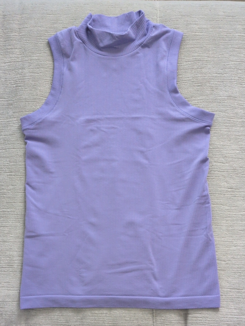 Athleta Renew Seamless Mock Neck Tank Madeira Purple